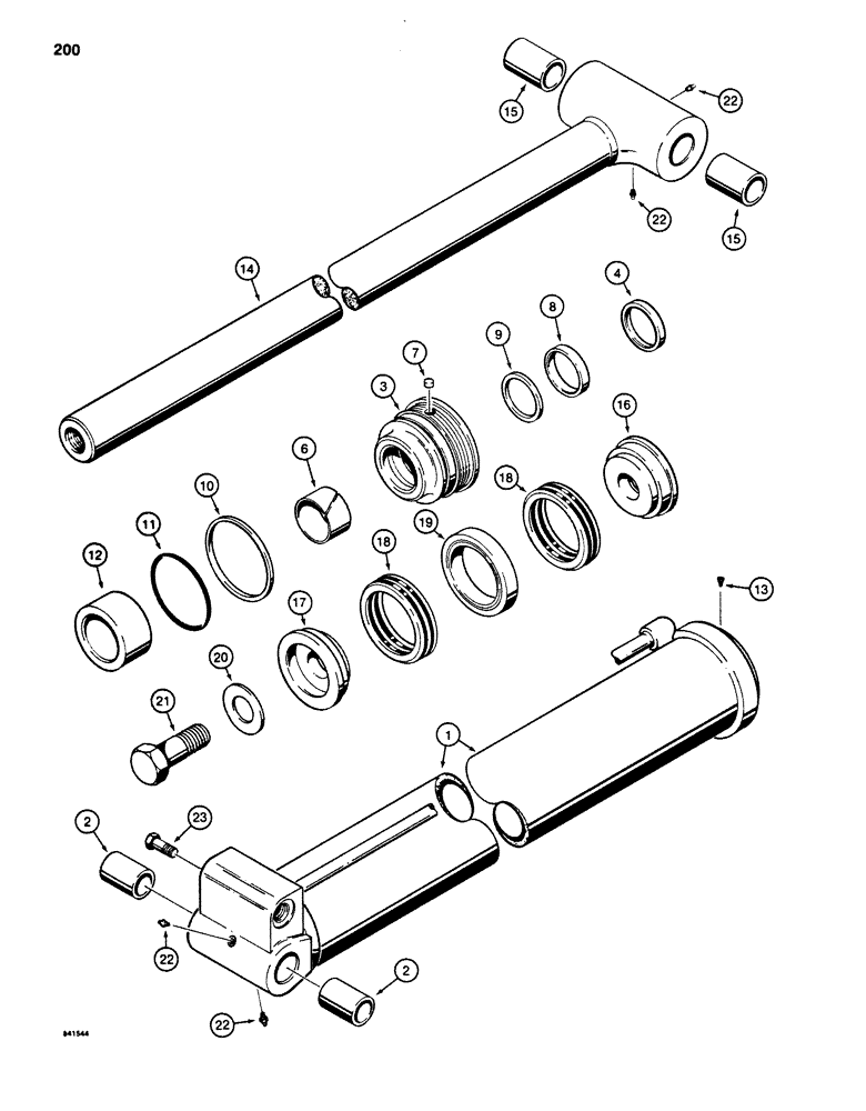 Схема запчастей Case 880D - (200) - G107679 BOOM AND ARM CYLINDER (07) - HYDRAULIC SYSTEM