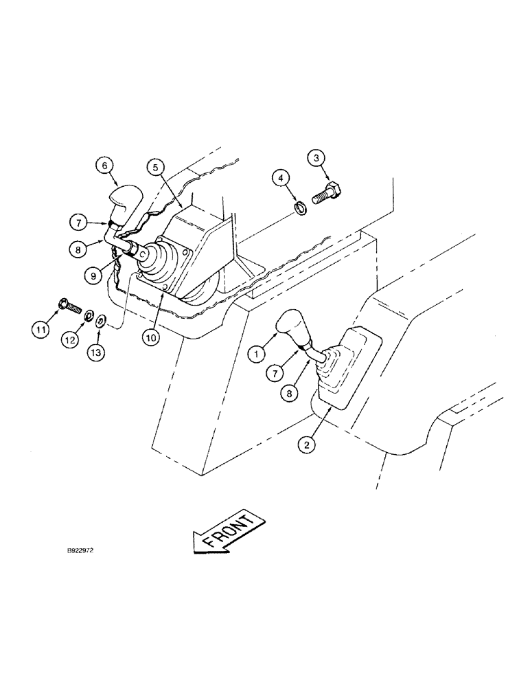 Схема запчастей Case 9030 - (8-26) - HYDRAULIC CONTROL CIRCUIT, REMOTE CONTROL LEVERS, CONTROLLERS, AND MOUNTING (08) - HYDRAULICS