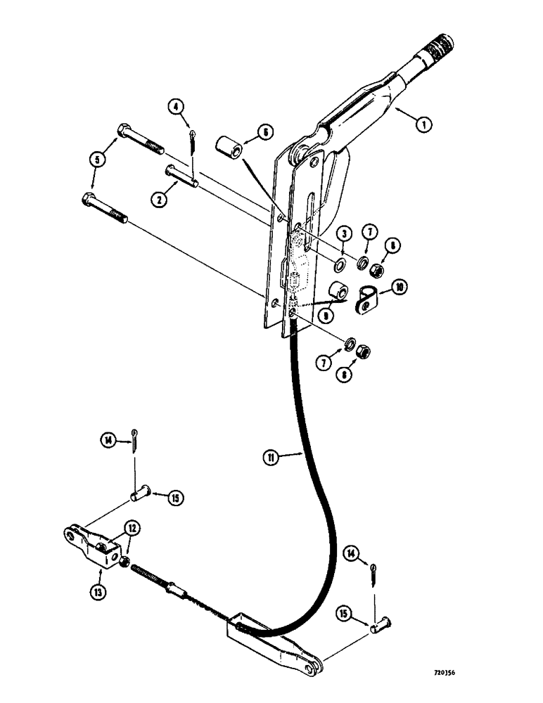 Схема запчастей Case 475 - (064) - PARKING BRAKE (33) - BRAKES & CONTROLS