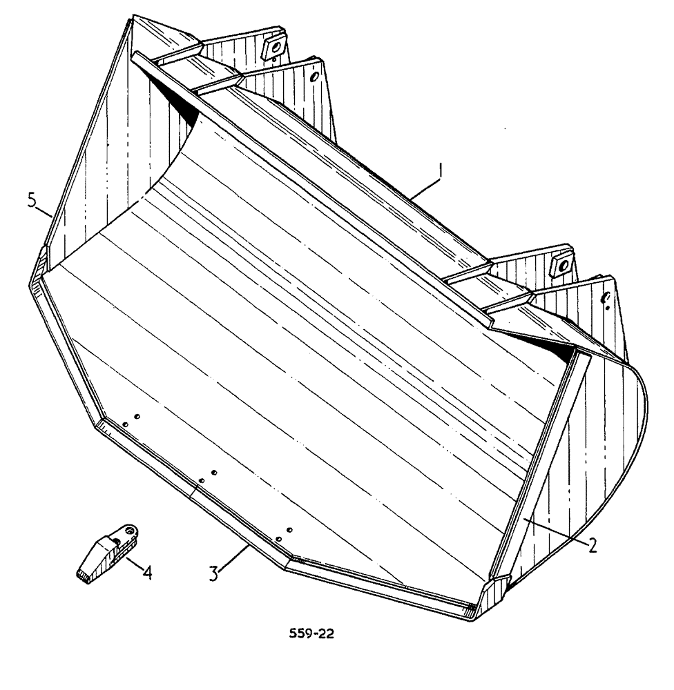 Схема запчастей Case 3400 - (156) - BUCKET AND TEETH ATTACHMENTS (82) - FRONT LOADER & BUCKET