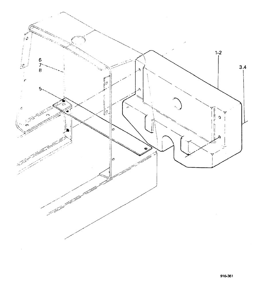 Схема запчастей Case 580F - (392) - FRONT COUNTERWIEGHTS (39) - FRAMES AND BALLASTING