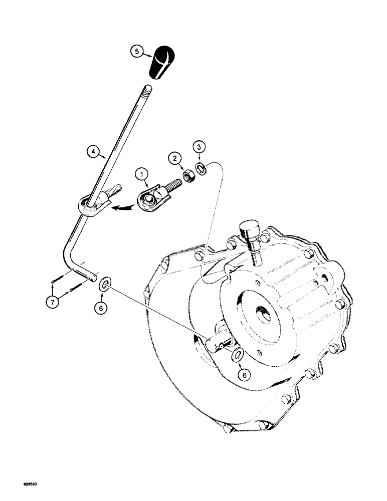 Схема запчастей Case W4 - (094) - TRANSMISSION RANGE SELECTOR CONTROLS, 1.8 LITRE ENGINE (06) - POWER TRAIN