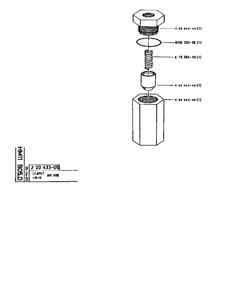 Схема запчастей Case 90BCL - (268) - VALVE AR H1 (07) - HYDRAULIC SYSTEM