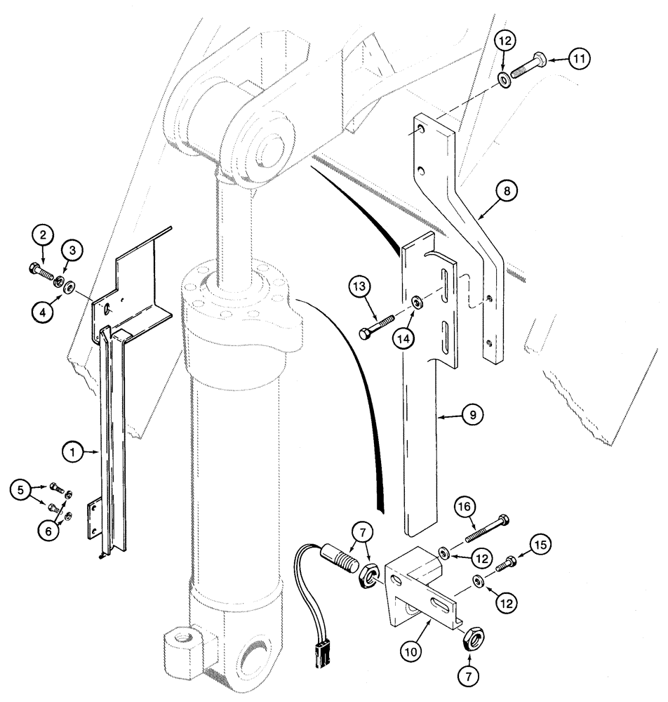 Схема запчастей Case 821C - (09-01) - CONTROL RETURN-TO-DIG (09) - CHASSIS