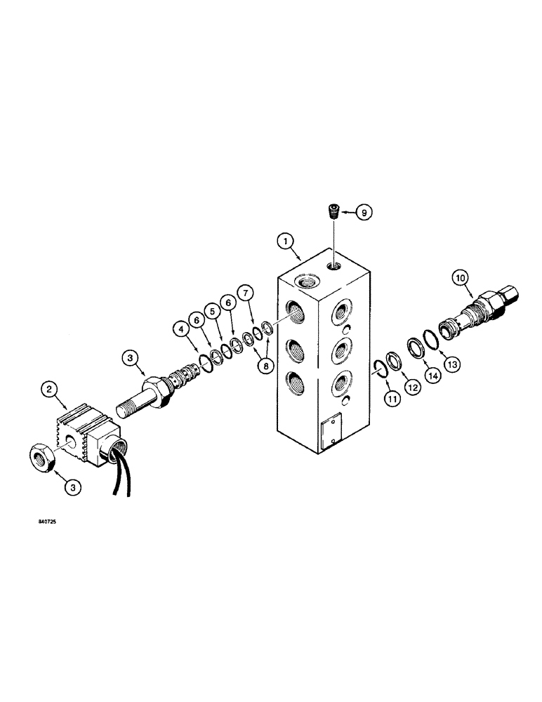 Схема запчастей Case 1187 - (232) - SOLENOID CONTROL VALVE (07) - HYDRAULIC SYSTEM