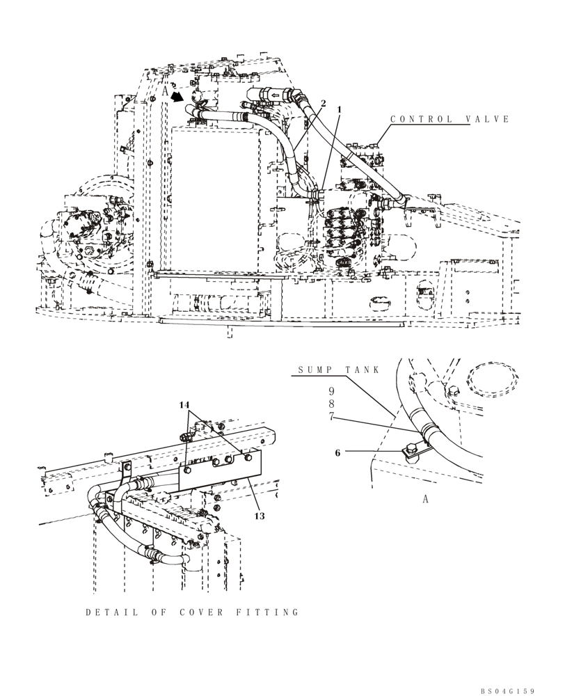Схема запчастей Case CX80 - (08-07) - HYDRAULICS - RESERVOIR RETURN (08) - HYDRAULICS