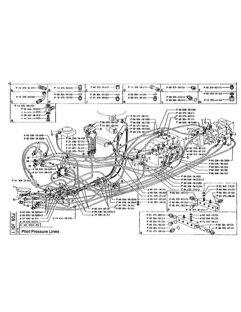 Схема запчастей Case 160CL - (39) - PILOT PRESSURE LINES (07) - HYDRAULIC SYSTEM