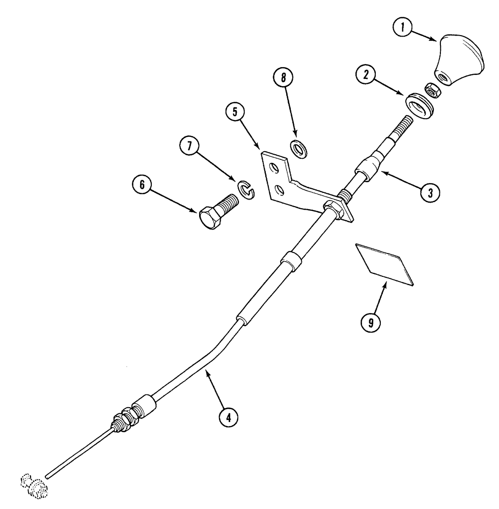 Схема запчастей Case 380B - (3-12) - FUEL SHUT-OFF CONTROL (03) - FUEL SYSTEM