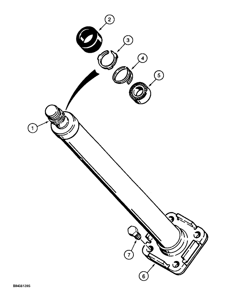 Схема запчастей Case 580SL - (5-08) - STEERING COLUMN (05) - STEERING