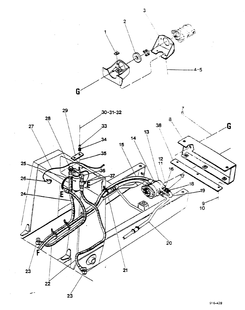 Схема запчастей Case 580F - (428) - REAR HYDRAULIC ATTACHMENTS, HYDRAULIC SYSTEM (35) - HYDRAULIC SYSTEMS