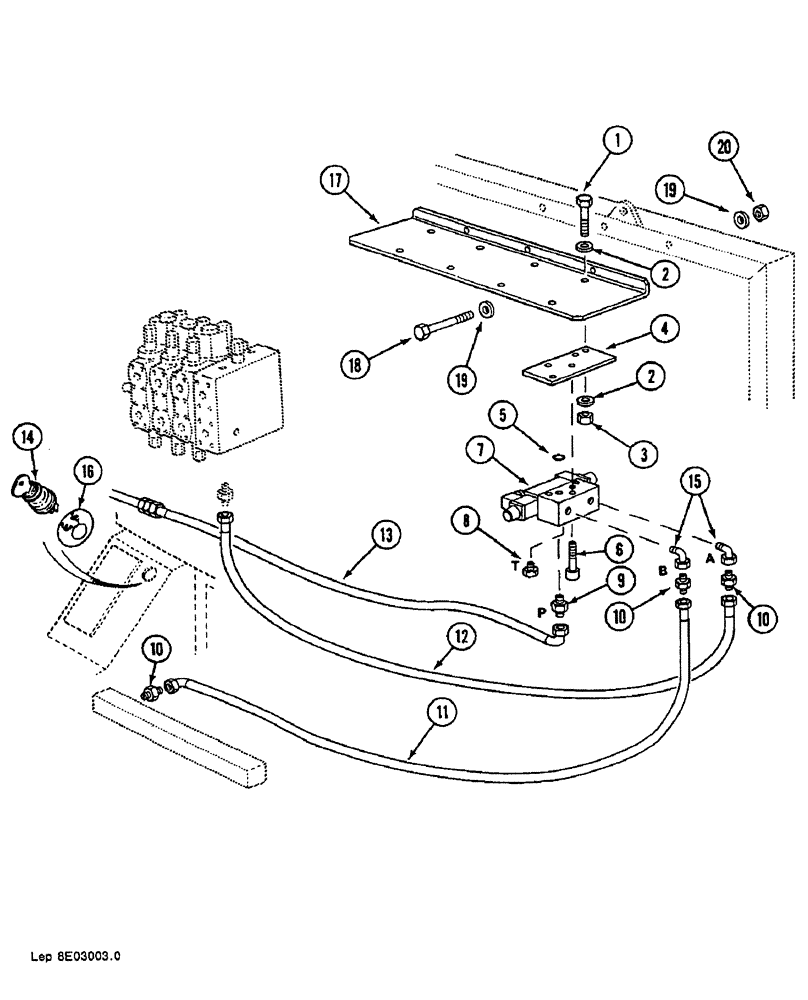 Схема запчастей Case 688B - (62) - BOOM HEIGHT LIMITER HYDRAULIC CIRCUIT (07) - HYDRAULIC SYSTEM