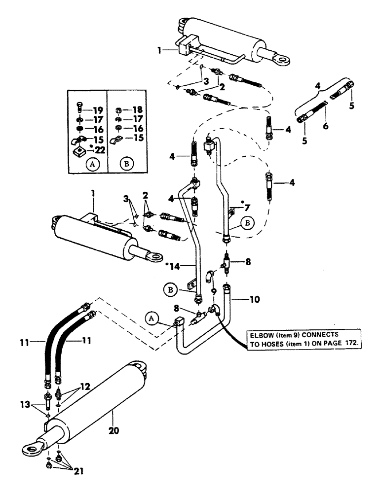 Схема запчастей Case 40BLC - (164) - 24" FELLER BUNCHER HYDRAULICS (07) - HYDRAULIC SYSTEM