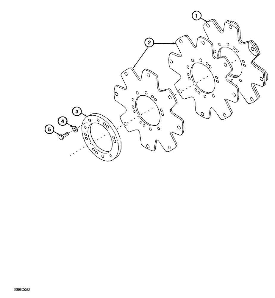 Схема запчастей Case 580SL - (6-118) - CLARK POWERSHIFT TRANSMISSION ASSEMBLY, DRIVE PLATE (06) - POWER TRAIN