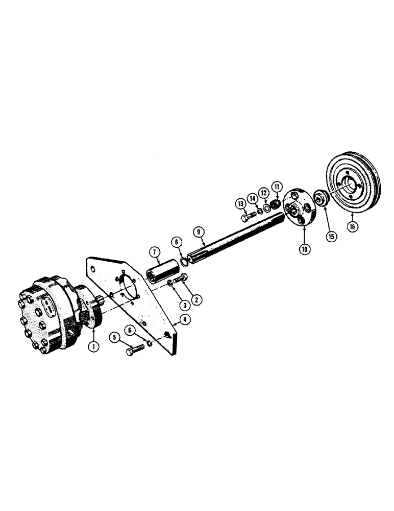Схема запчастей Case 420B - (20) - TERRALOADR, BACKHOE HYDRAULIC PUMP DRIVE 
