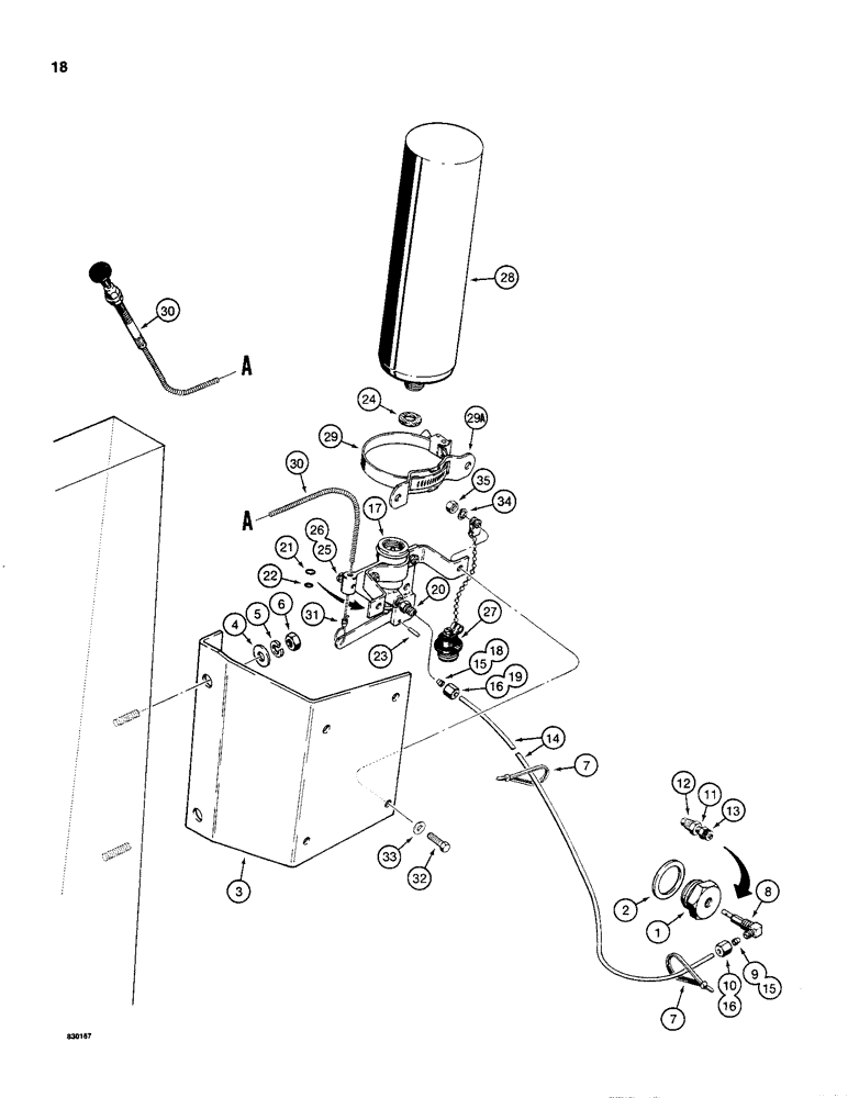 Схема запчастей Case 480C - (018) - COLD START SYSTEM (10) - ENGINE