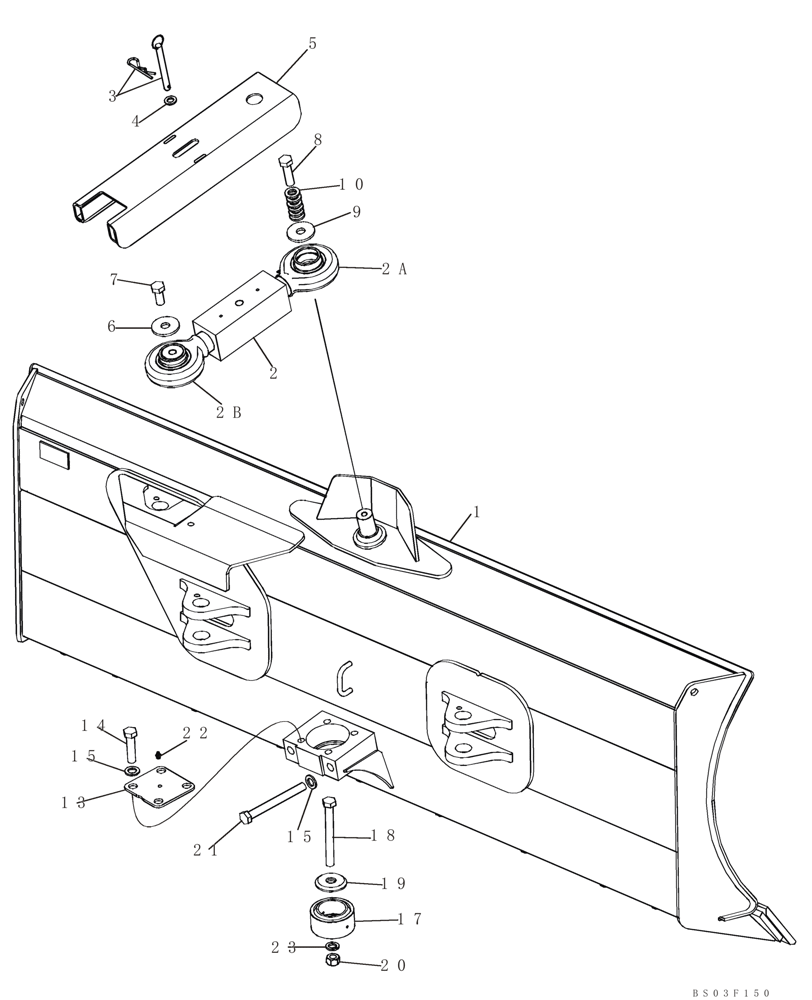 Схема запчастей Case 750K - (09-02) - DOZER BLADE - MOUNTING (09) - CHASSIS/ATTACHMENTS