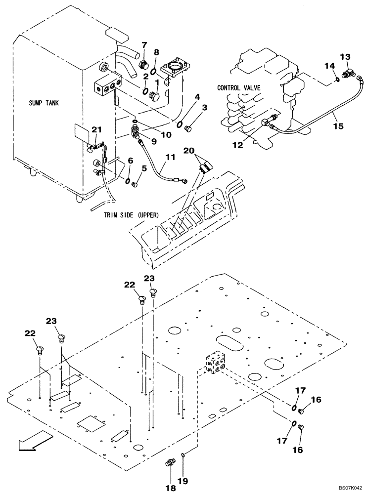 Схема запчастей Case CX130B - (08-47) - HYDRAULIC CIRCUIT - PLUG, BLANK-OFF (STANDARD) (08) - HYDRAULICS