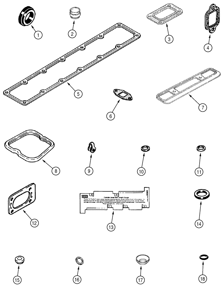 Схема запчастей Case 850H - (02-21) - GASKET KIT - VALVE GRIND, 6T-590 EMISSIONS CERTIFIED ENGINE (02) - ENGINE