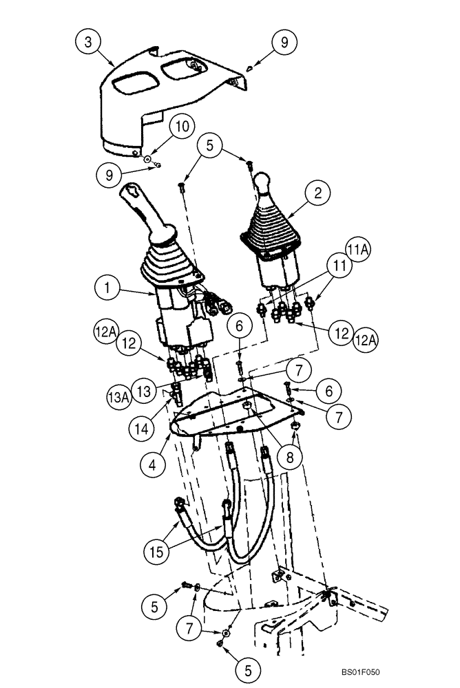 Схема запчастей Case 921C - (08-32) - HYDRAULICS - LOADER CONTROL, REMOTE (08) - HYDRAULICS