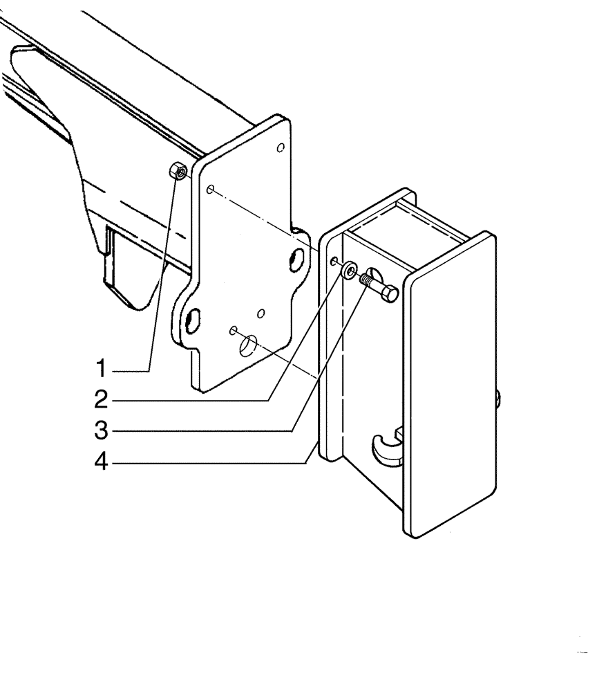 Схема запчастей Case 885B - (09-25[01]) - PUSH PLATE (09) - CHASSIS/ATTACHMENTS