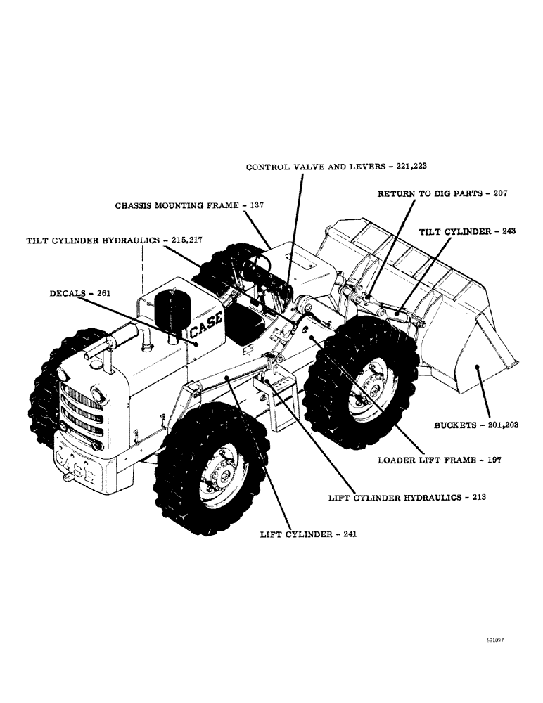 Схема запчастей Case W10C - (004) - PICTORIAL INDEX (00) - PICTORIAL INDEX