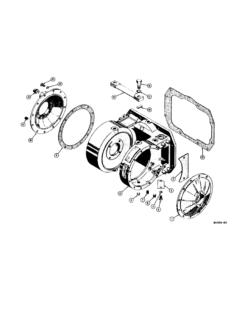 Схема запчастей Case 320 - (218) - C-12 WINCH CASE (18) - ATTACHMENT ACCESSORIES