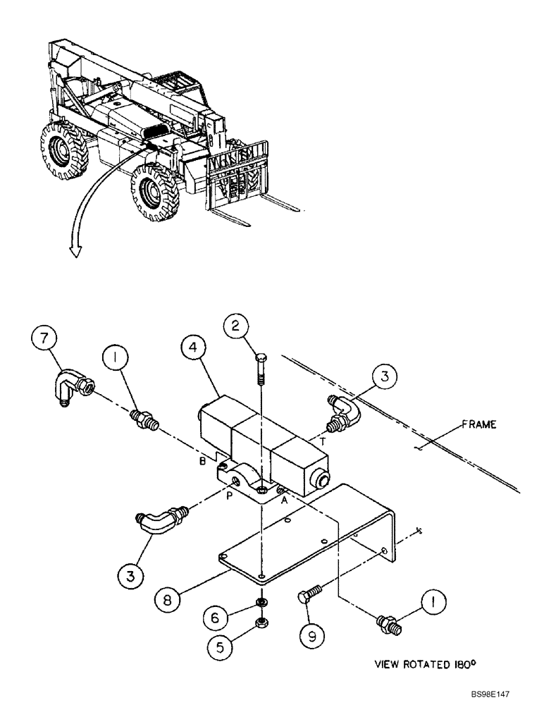 Схема запчастей Case 686G - (5-08) - SELECTOR VALVE MTG & RELATED PARTS (SER 2 BSN 686G JFE0000706; 686GXR JFE0001848; 688G JFE0003613) (05) - STEERING