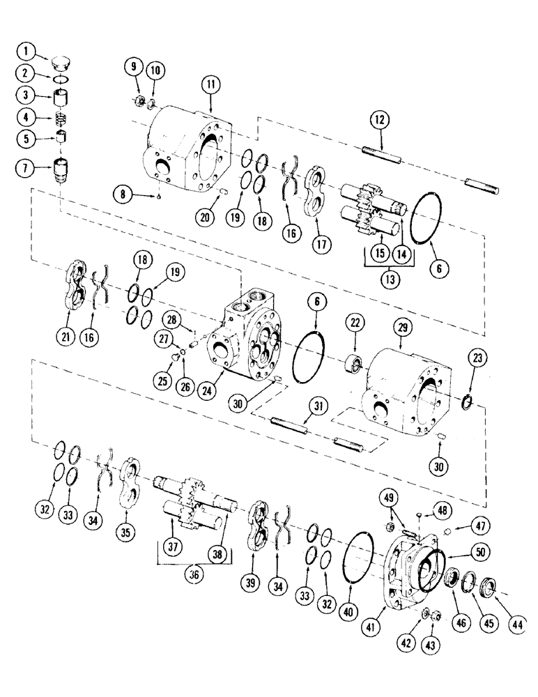 Схема запчастей Case 120 - (229) - TRACK DRIVE MOTOR (35) - HYDRAULIC SYSTEMS