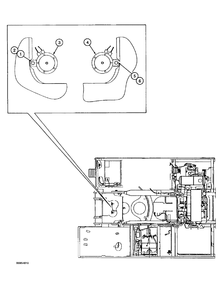 Схема запчастей Case 9060B - (4-28) - ELECTRIC HORNS (04) - ELECTRICAL SYSTEMS