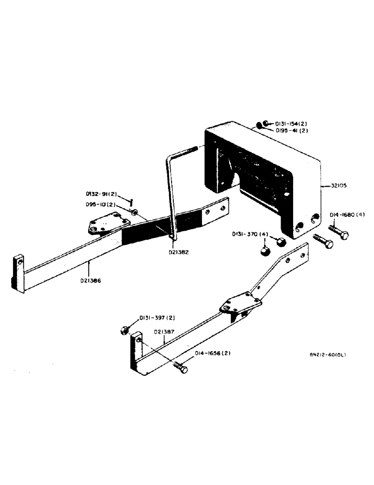 Схема запчастей Case UTILITY - (37) - 900 POUND REAR COUNTERWEIGHT 