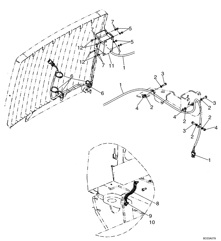 Схема запчастей Case 721D - (04-15) - HARNESS - HOOD - IF USED (04) - ELECTRICAL SYSTEMS