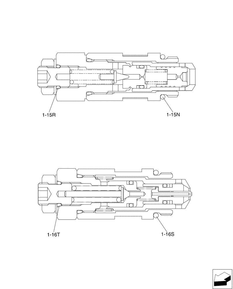 Схема запчастей Case CX50B - (01-024[13]) - VALVE INSTAL, ANGLE DOZER (35) - HYDRAULIC SYSTEMS