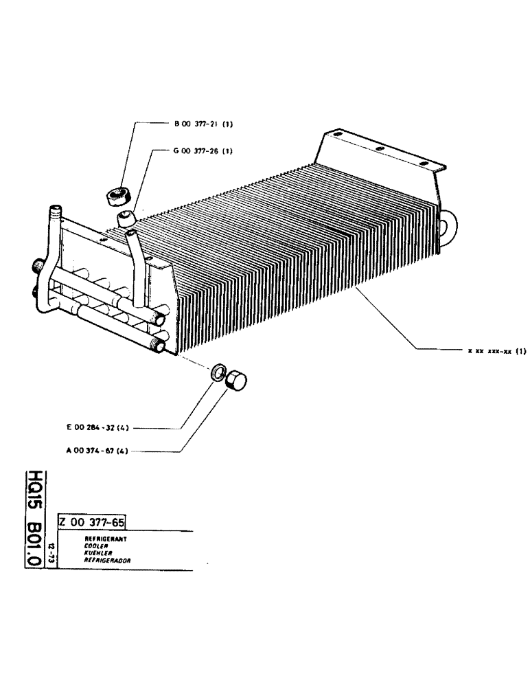 Схема запчастей Case TC45 - (070) - COOLER 