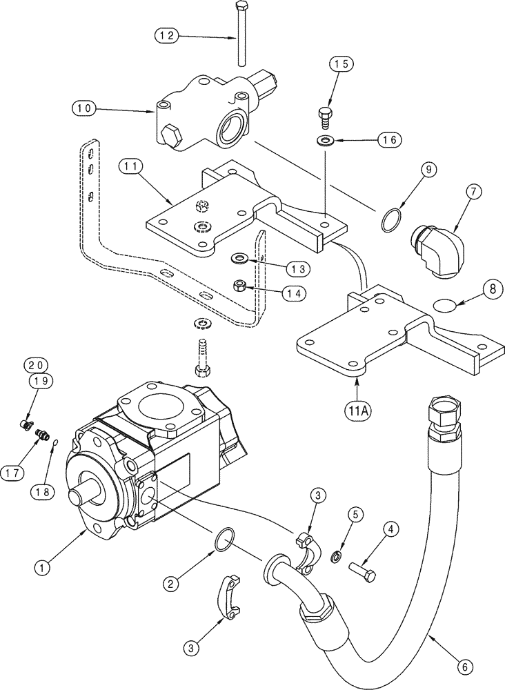 Схема запчастей Case 921C - (05-03) - HYDRAULICS STEERING (05) - STEERING