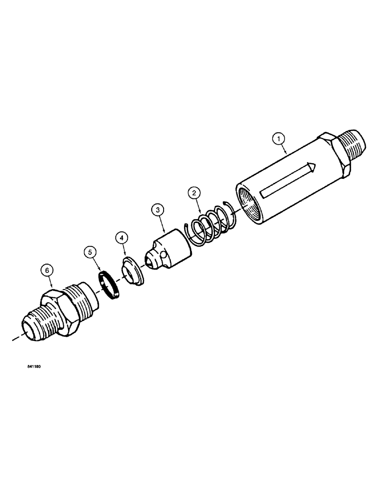 Схема запчастей Case 1187 - (246) - CHECK VALVE, USED WITH ROTARY CUTTER (07) - HYDRAULIC SYSTEM