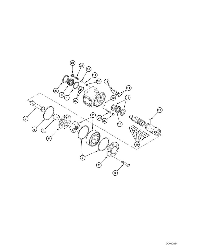 Схема запчастей Case 865 - (05.04[00]) - STEERING HYDRAULIC - ASSEMBLY (05) - STEERING
