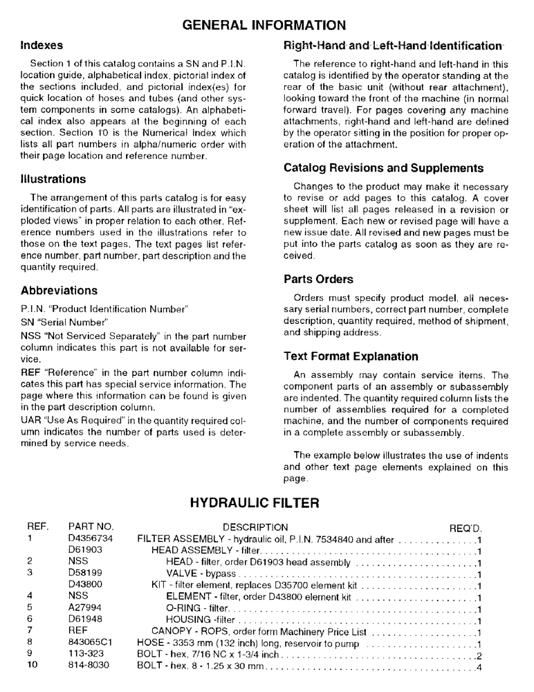 Схема запчастей Case 580L - (1-004) - GENERAL INFORMATION (00) - PICTORIAL INDEX