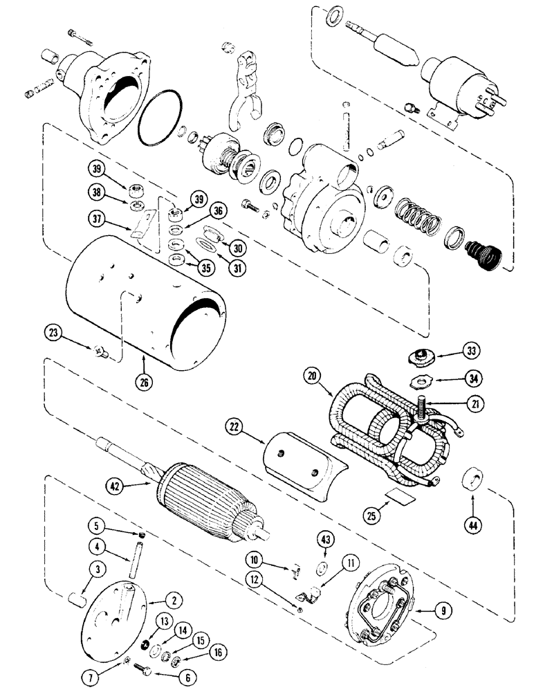 Схема запчастей Case 475 - (072) - L52632 STARTER, DELCO-REMY NO. 1113404 (55) - ELECTRICAL SYSTEMS