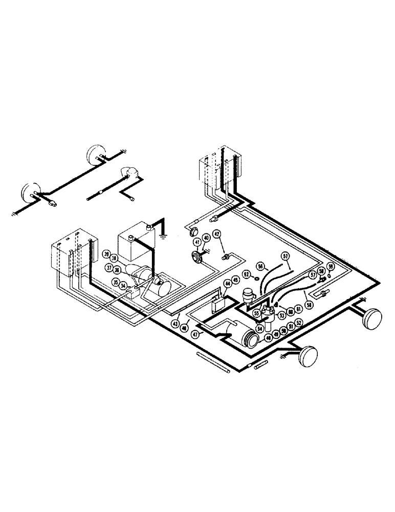 Схема запчастей Case 500 - (057A) - ELECTRICAL EQUIPMENT AND WIRING, (188) DIESEL ENGINE, WITH GENERATOR SYSTEM (06) - ELECTRICAL SYSTEMS