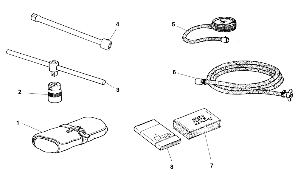 Схема запчастей Case 325 - (6.769A[02]) - TOOLS KIT (13) - Electrical System / Decals
