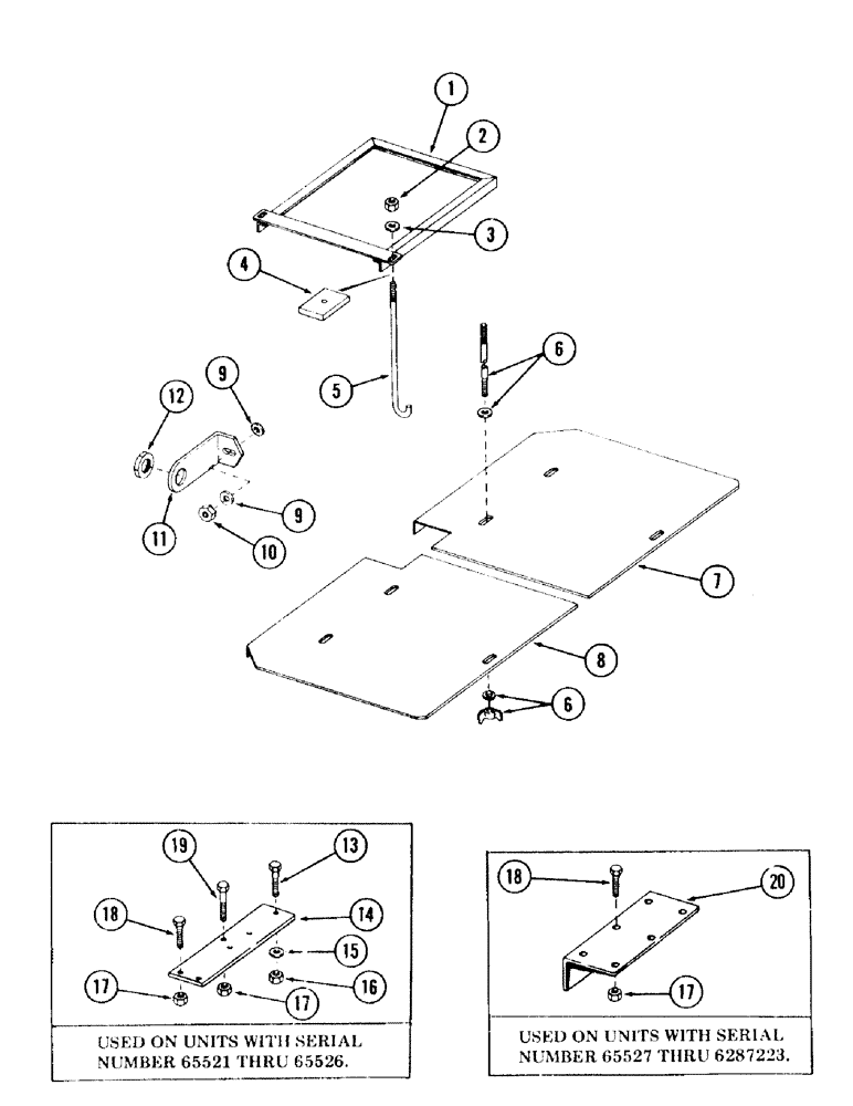 Схема запчастей Case 120 - (293) - ELECTRICAL MOUNTING BRACKET AND HARDWARE (55) - ELECTRICAL SYSTEMS