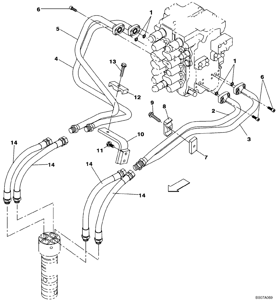 Схема запчастей Case CX160B - (06-06) - HYDRAULICS - TRAVEL (06) - POWER TRAIN