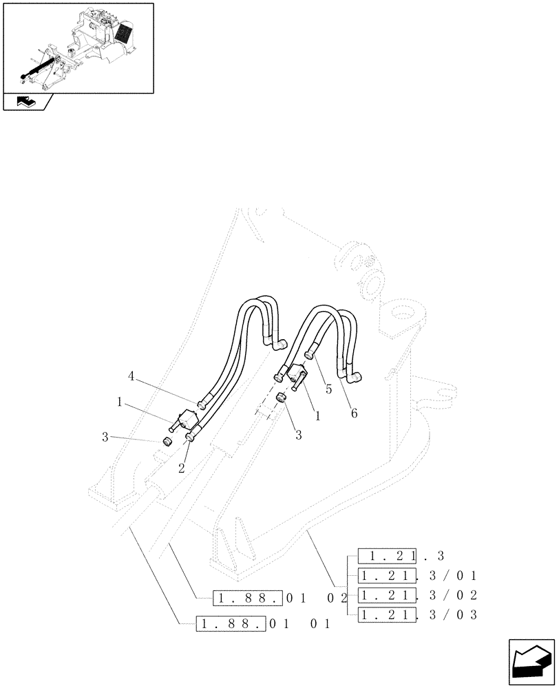 Схема запчастей Case 21E - (081) - CYLINDER LOCK VALVE (07) - HYDRAULIC SYSTEMS