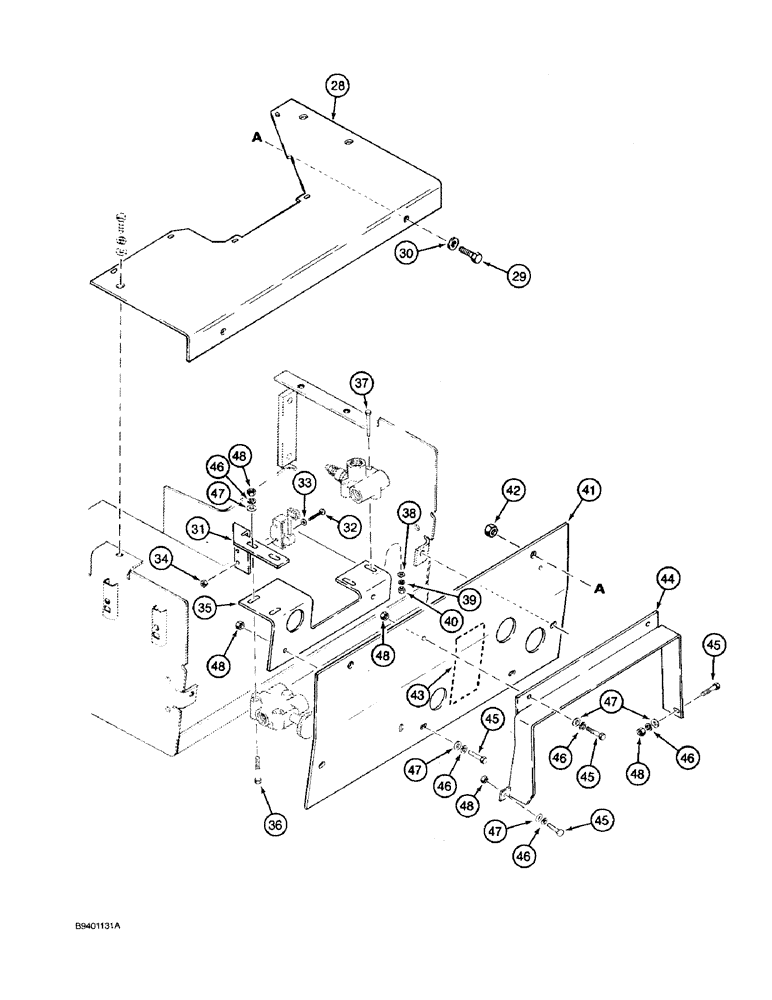 Схема запчастей Case 590 - (8-055C) - HAND HELD TOOL ATTACHMENT HYD. KIT, FOR HAND HELD TOOLS REQUIRING 10GPM OR LESS HYD. FLUID (CONT) (08) - HYDRAULICS