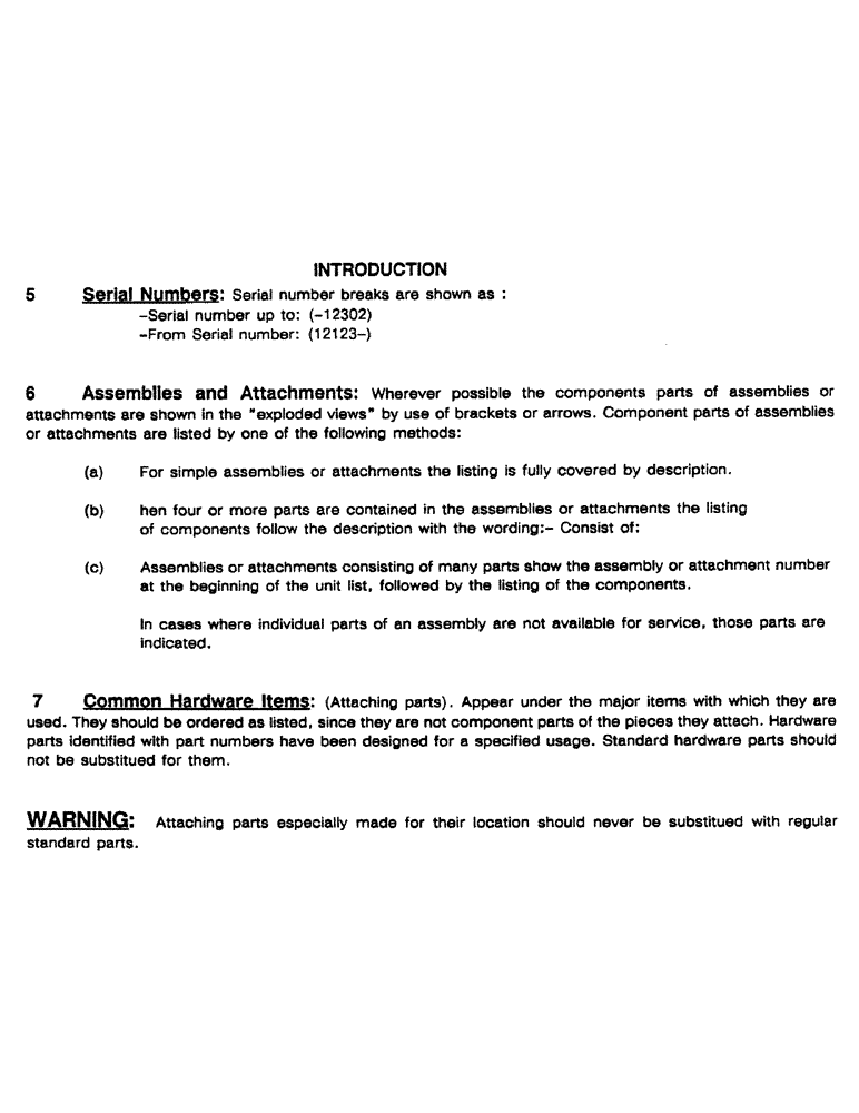 Схема запчастей Case 688 - (01-3) - INTRODUCTION 