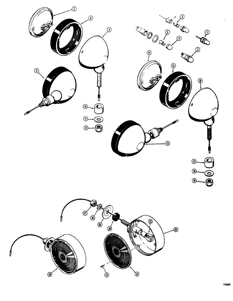 Схема запчастей Case W20 - (088) - LIGHTING EQUIPMENT (04) - ELECTRICAL SYSTEMS