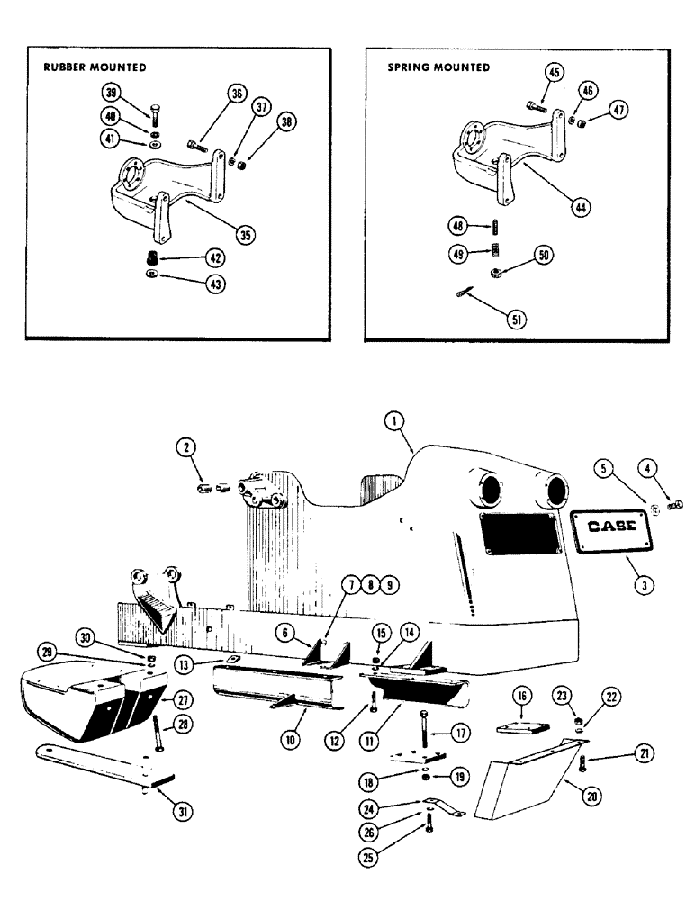 Схема запчастей Case W5A - (146) - CHASSIS AND ATTACHING PARTS (09) - CHASSIS