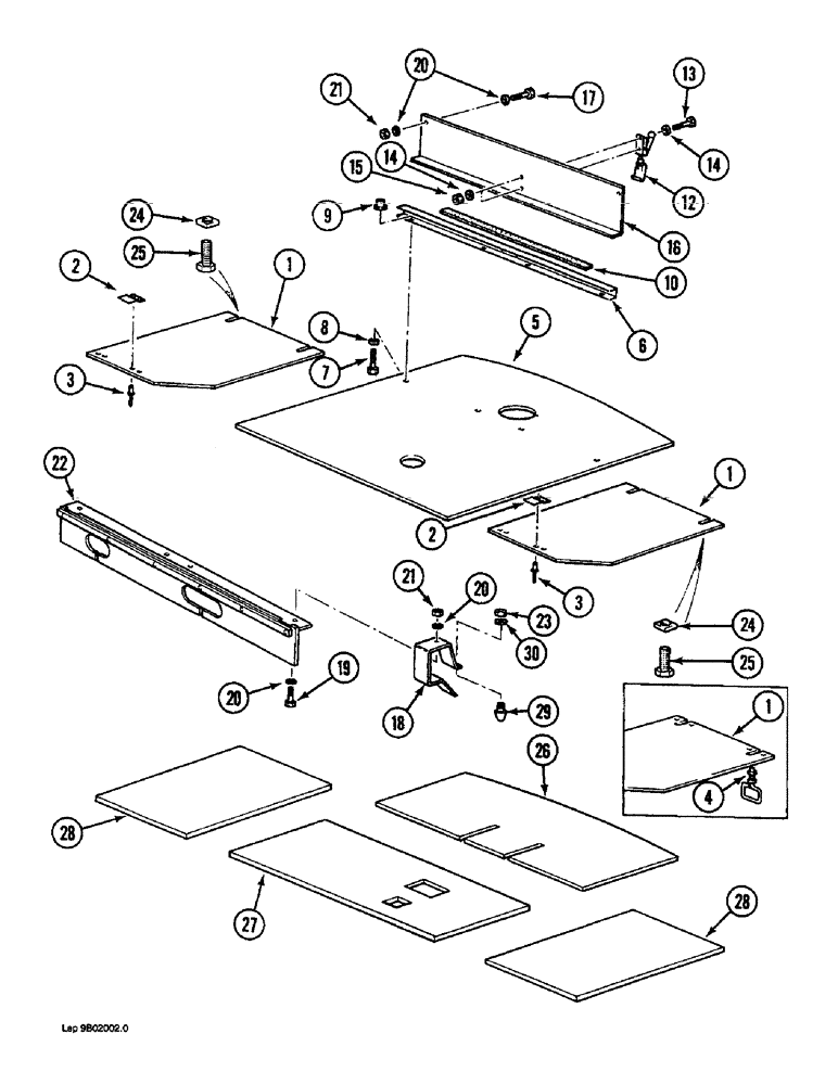 Схема запчастей Case 1088 - (9B-04) - ENGINE LOWER COVERS (09) - CHASSIS/ATTACHMENTS