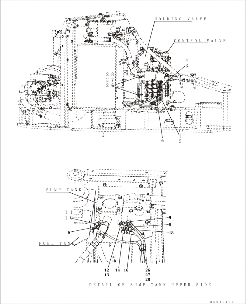 Схема запчастей Case CX80 - (08-14) - HYDRAULICS - DRAIN LINE, MULTI-PURPOSE + 3 WAY VALVE (08) - HYDRAULICS