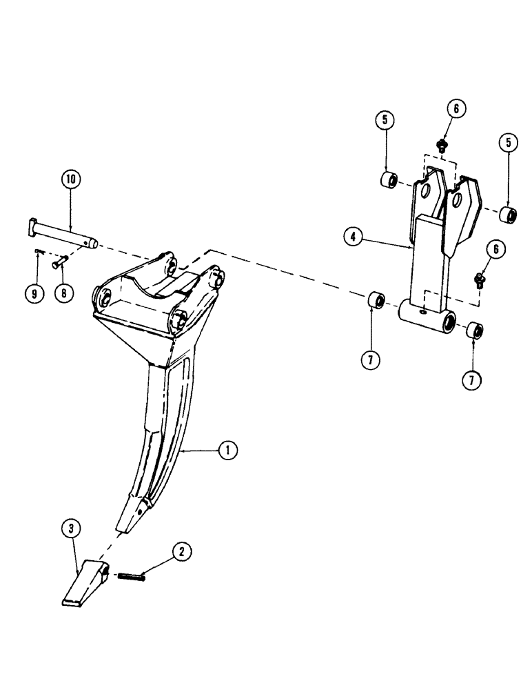 Схема запчастей Case 880 - (292) - RIPPER TOOTH, (USED ON UNITS WITH SERIAL NUMBER 6200000 THRU 6200288) (19) - BUCKETS